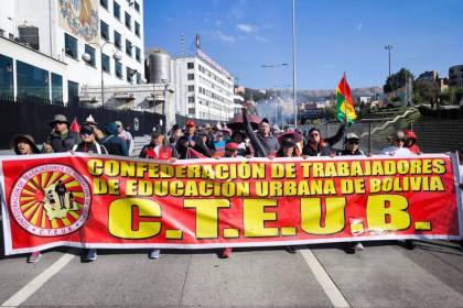 Maestros anuncian marcha en los nueve departamentos: ”El Estado de excepción no va a contener a los trabajadores” 