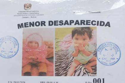 ¡Está sana y salva! La bebé Flor desapareció en Caranavi y fue encontrada en El Alto