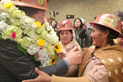 A cuatro días de las elecciones, Doria Medina anuncia un “acuerdo electoral” con cinco cooperativas mineras de La Paz