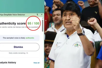 Verificadora asegura que audio de Evo llamando a bloquear es real