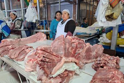 La carne de cerdo sufre un leve incremento en su precio en mercados de Cochabamba y Santa Cruz