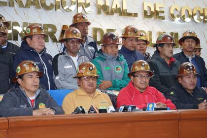 Fencomin advierte que la COB no los representa y niega favorecimientos del Gobierno