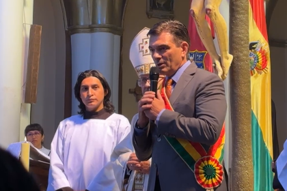 El mensaje de Paz en Oruro: “Los que se guían en la vida por el odio, no llegan lejos”