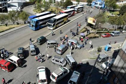 La Paz: Estos son los puntos de bloqueo anunciados por choferes para este miércoles