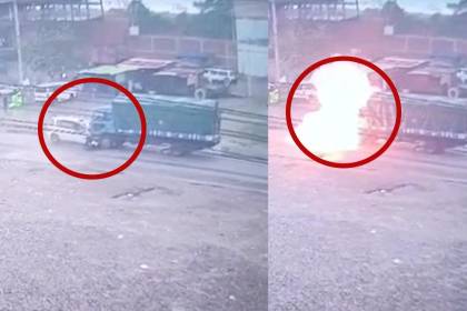 Así fue el choque frontal entre dos vehículos que acabó en incendio, un conductor murió carbonizado