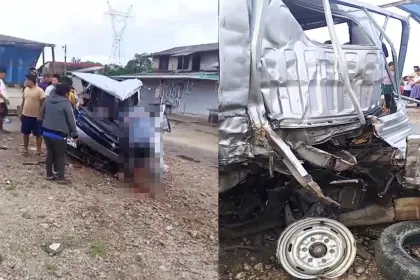 Al menos cinco muertos y dos heridos tras aparatoso choque en la ruta nueva Cochabamba - Santa Cruz
