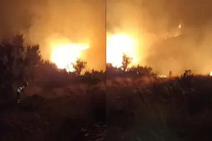 Incendio en el Parque Tunari: bomberos y voluntarios trabajan para controlar el fuego, que ya ha arrasado más de 30 hectáreas