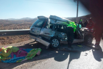 Un muerto y dos heridos, el saldo de un aparatoso accidente de tránsito en la ruta Potosí - Uyuni