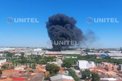 Se registra un incendio en inmediaciones del Parque Industrial de Santa Cruz