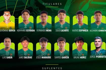 En directo: Equipo titular de Bolivia confirmado para el debut ante Sudáfrica