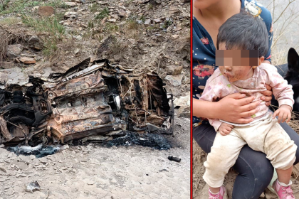 “Agarrate bebé”: el impactante video del rescate de una niña que sobrevivió en un accidente con muertos en La Paz