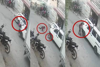 Imágenes sensibles: Una cámara registro el momento cuando dos hermanitas son atropelladas al cruzar una calle