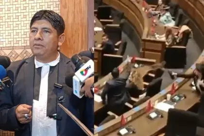 “Voy a estar en reposo hasta mañana”: diputado arcista dice que le ardió cara y los ojos por el líquido arrojado por legisladora evista