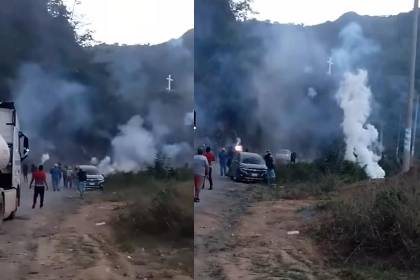 Enfrentamiento en Caranavi por el desbloqueo de una vía estratégica para el transporte de alimentos a La Paz 