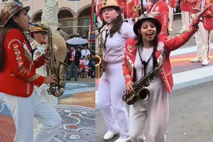 La saxofonista Lu Cortez enciende el Carnaval de Oruro y se roba el espectáculo cultural