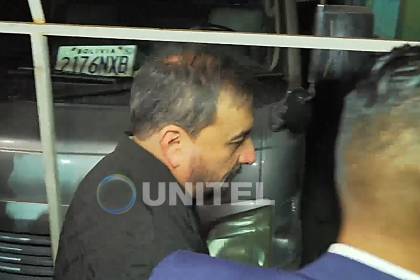Tras prestar su declaración, el exministro Medinaceli es trasladado a celdas policiales