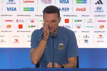 Scaloni rompe en llanto y deja abierta la posibilidad de marcharse de la Albiceleste