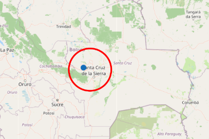 Sismo de 3,2 sacude la provincia Ichilo de Santa Cruz la madrugada de este martes
