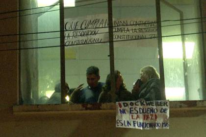 Concejales opositores instalan huelga para que Dockweiler pague salarios a los 60 empleados que contrataron 