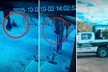 Video: Ladrón perdió los dientes tras chocar contra una pared con una moto que robó segundos antes