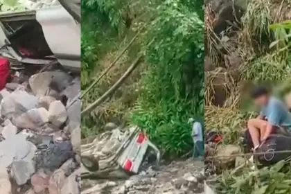 Video: Así rescataron a los heridos tras el embarrancamiento de un vehículo en El Sillar