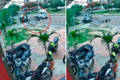 Imágenes sensibles: Captan el momento en que un motociclista es arrollado en Santa Cruz