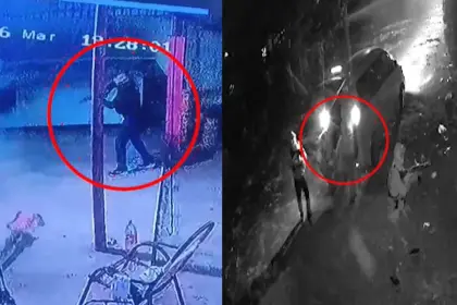 Cámaras captan cuando un grupo armado irrumpe en una casa y se lleva a una mujer