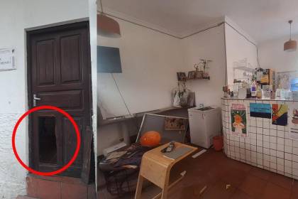 Roban en la casa de Gladys Moreno: ladrones rompieron parte de la puerta para ingresar