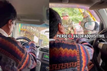 Pese a orden de aprehensión vigente, Evo se muestra en redes hablando con policías en el trópico