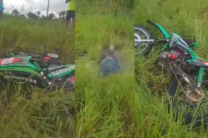 Santa Cruz: Hallan a motociclista sin vida entre los pastizales a un lado de la carretera a Okinawa