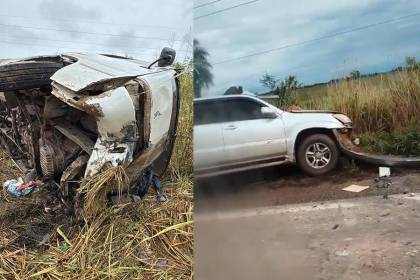 Accidente entre dos vehículos deja al menos tres fallecidos y más de 10 heridos en la ruta Cotoca - Puerto Paila