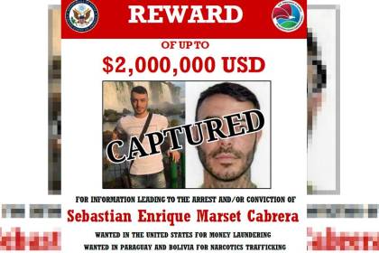 “El reinado de terror y caos de Sebastián Marset ha terminado”, destaca el Departamento de Estado de EEUU