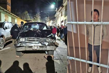 Aguardan resultados de alcohotest al conductor que atropelló y mató a 4 personas y dejó dos heridos en Moro Moro
