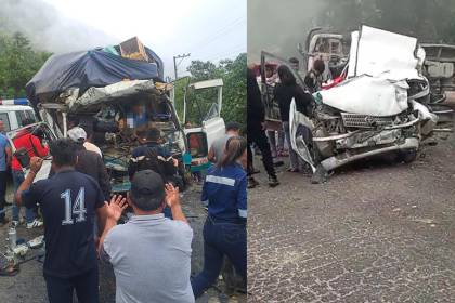 Choque múltiple en la carretera nueva Cochabamba - Santa Cruz deja heridos y daños de consideración