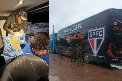 Cinco aprehendidos tras hallar 196 kilos de marihuana oculta en dos buses que iban de Cochabamba y Santa Cruz