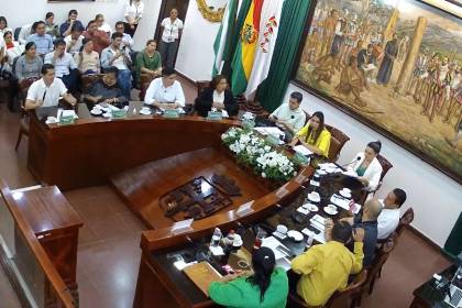 Con votos del MAS y de UCS, Medrano fue elegido presidente del Concejo cruceño