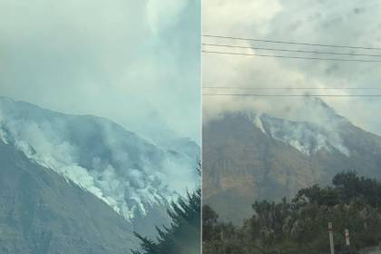 Reportan incendios forestales los Yungas de La Paz