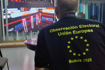 Representantes de la Unión Europea acompañan el debate de candidatos a la Vicepresidencia