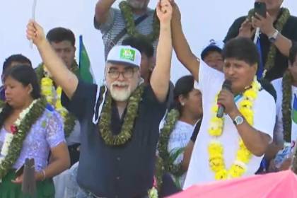 Evo confirma a Subirana como su candidato y dice que con alianzas, el evismo participará de elecciones en seis departamentos