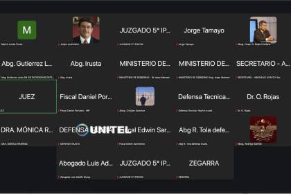 Juez resuelve incidentes presentados por la defensa de Mariaca, Zeballos y Urioste antes de la audiencia cautelar
