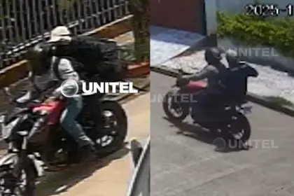 Atracadores en moto arrebatan bolso con cerca de Bs 1 millón a un hombre en Santa Cruz