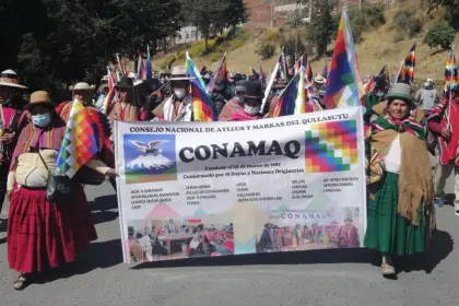 Conamaq también se moviliza en La Paz por la abrogación del DS 5503