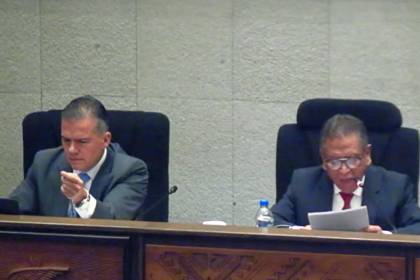 Dos ministros rinden informe ante el pleno de la Asamblea Legislativa por el pedido para ampliar el Estado de excepción