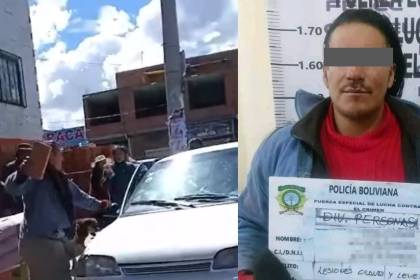 Liberan al hombre que rompió el parabrisas de un auto con dos niños dentro y amenazó a la familia con un fierro