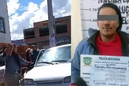 Liberan al hombre que rompió el parabrisas de un auto con dos niños dentro y amenazó a la familia con un fierro