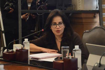 Ángela Calabi fue elegida alcaldesa interina de La Paz por el viaje de Dockweiler a Colombia