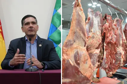 Ministro lamenta incremento del precio de la carne en los mercados pese a la baja de Bs 5 del kilo gancho