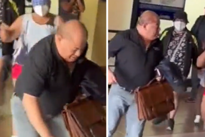 Carlos Romero, exministro de Evo, fue abucheado y empujado a su llegada a Cochabamba
