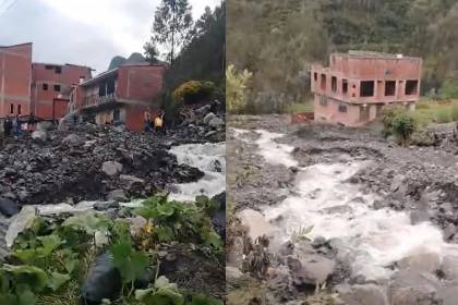 La Paz: Intensa lluvia provoca el desborde de un río y afecta nuevamente a Quime