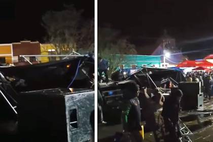 Policía reporta cuatro heridos tras el colapso de un escenario en una fiesta patronal en Tiahuanaco